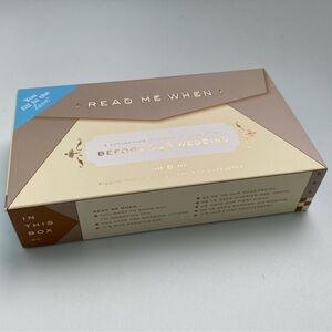 NWT Knock Knock | read me when| box letters to read before our wedding